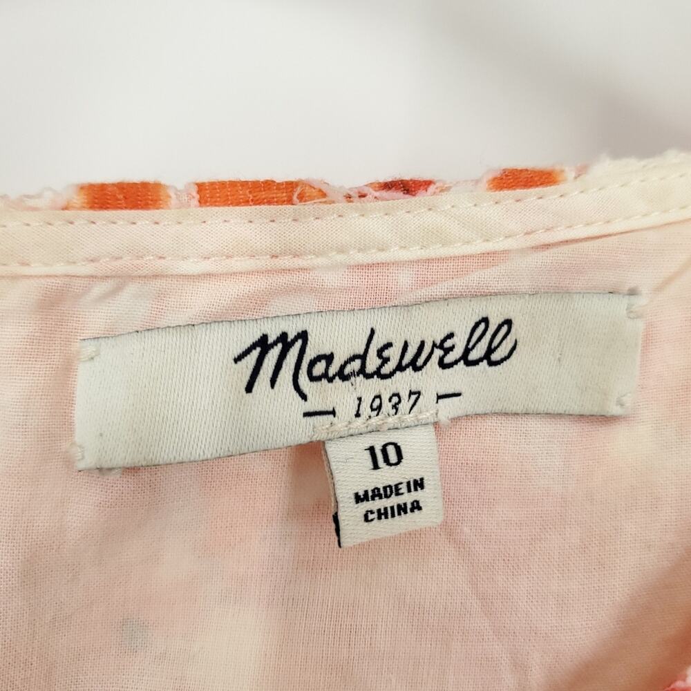 Madewell Watercolor Painted Lace Bloom Dress Size 10 - Picture 15 of 15